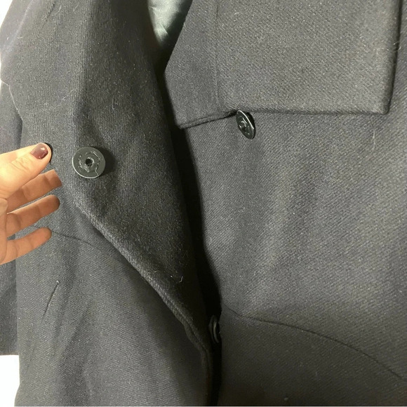 BLUE Les Copains‎ Wool Coat Navy 42 6 - Picture 3 of 7